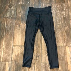 Zyia Black Faux Leather Legging